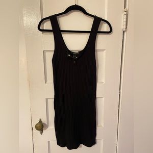 Black Ribber Mini Dress